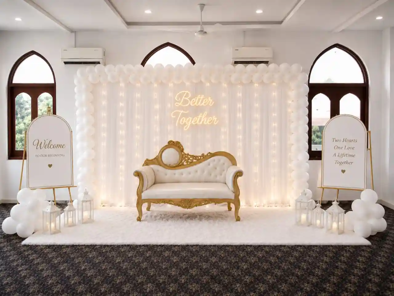 Signature White Wedding Setup